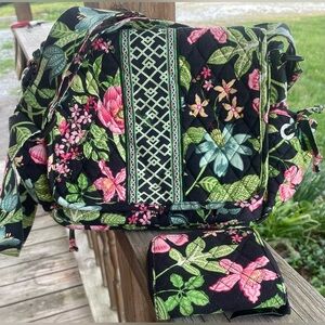 Vera Bradley Botanica Purse & Matching Wallet